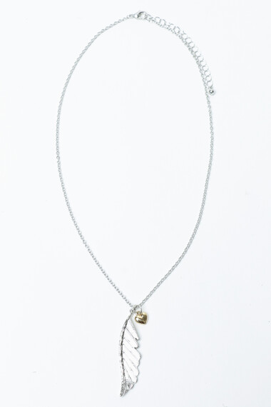 Women's Wing Heart Charm Necklace Women's Wing Heart Charm Necklace Image 1