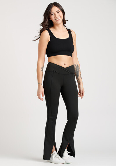 Women's Active Slit Hem Yoga Pant Image 2