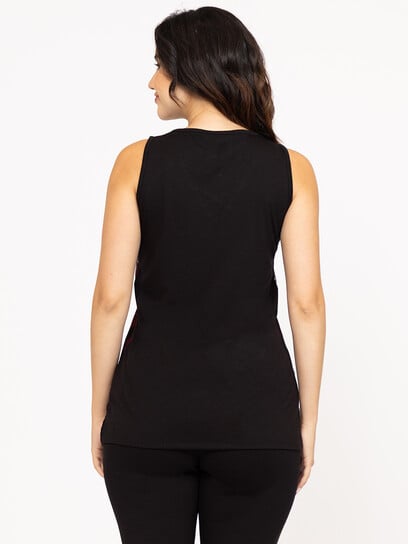 Women's Lace Overlay Tank Women's Lace Overlay Tank