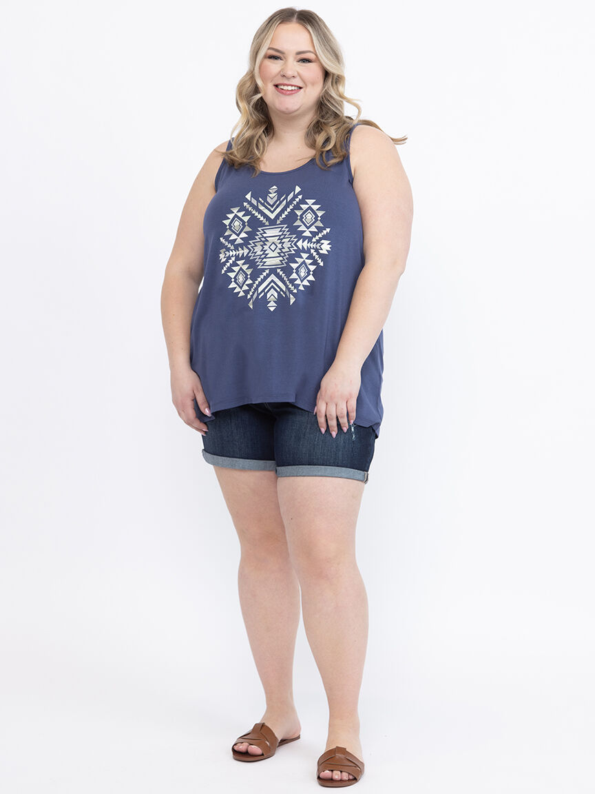 Women's Geometric Racerback Tank