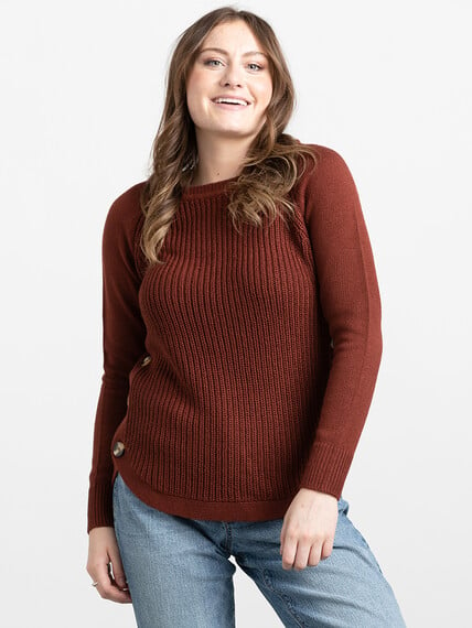 Women's Side Button Sweater Image 2
