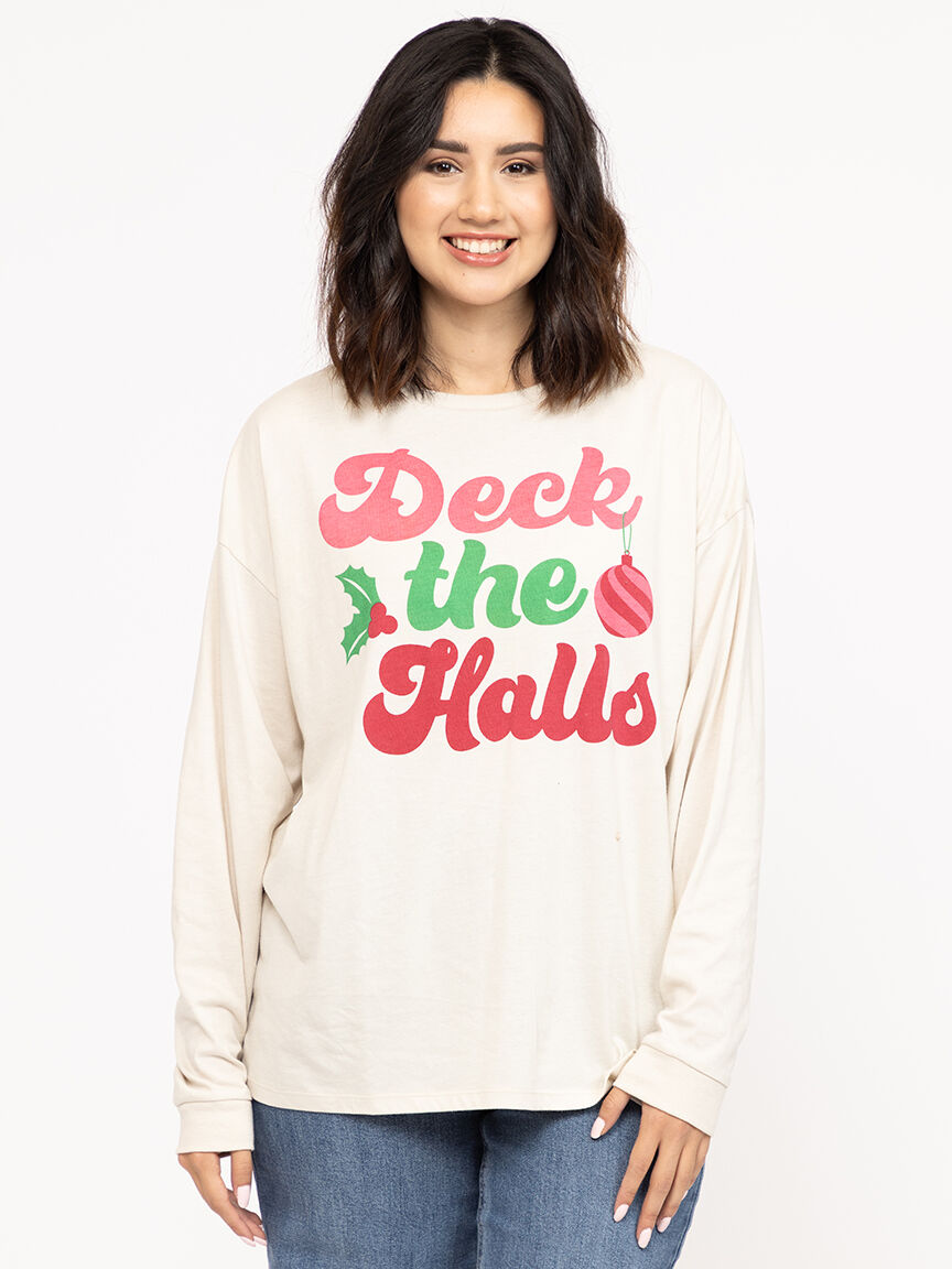 Women's Deck The Halls Long Sleeve Tee