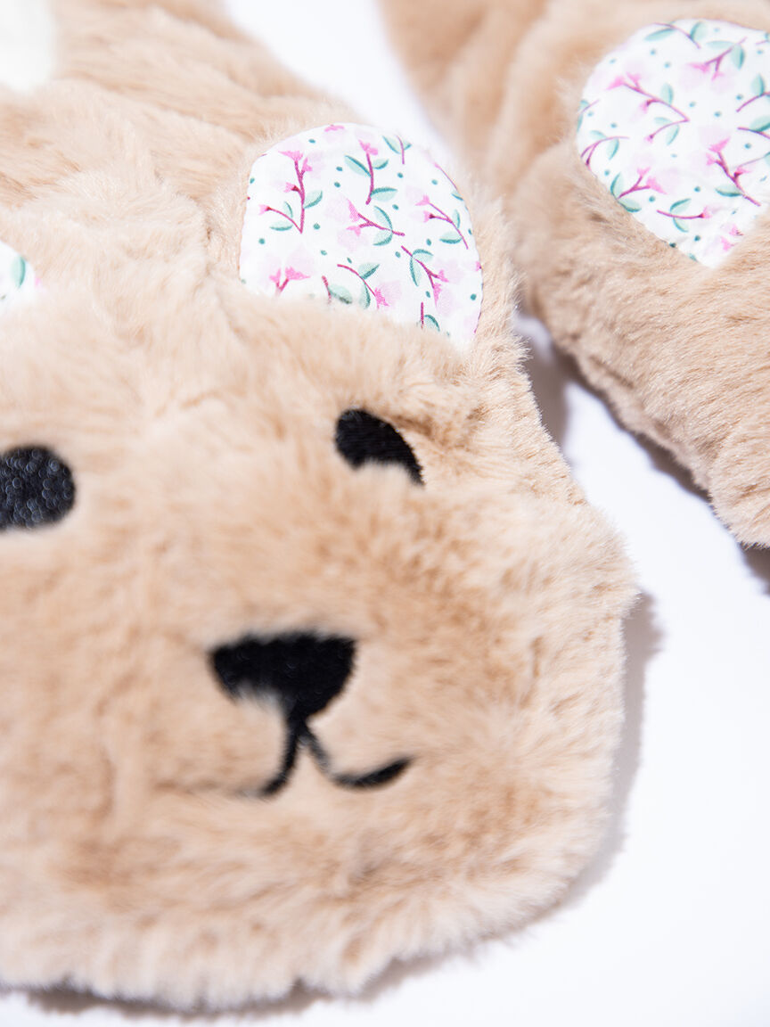 Women's Brown Bear Slippers