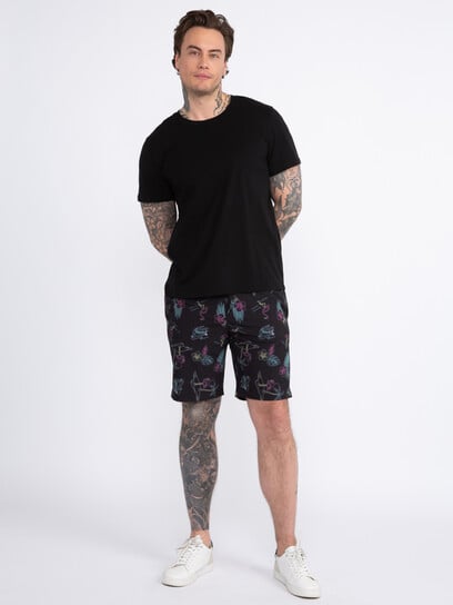 Men's Printed Tropical Hybrid Shorts