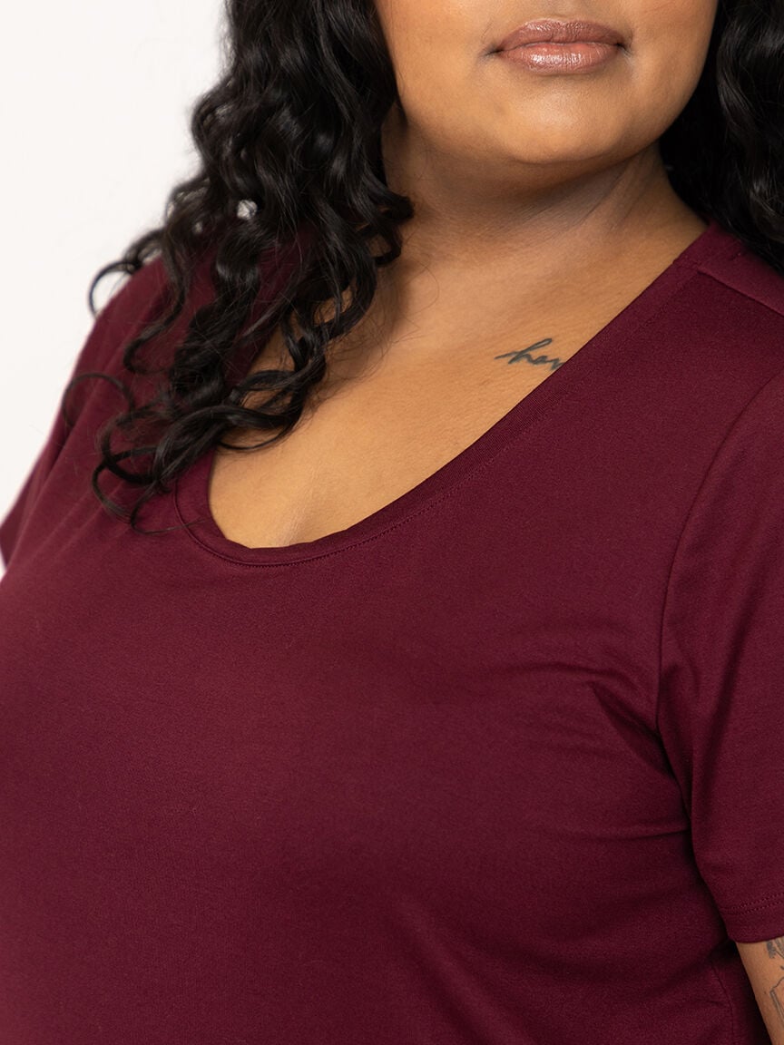 Women's Scoop Neck Drapey Tee