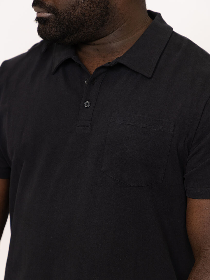 Men's Washed Polo Tee