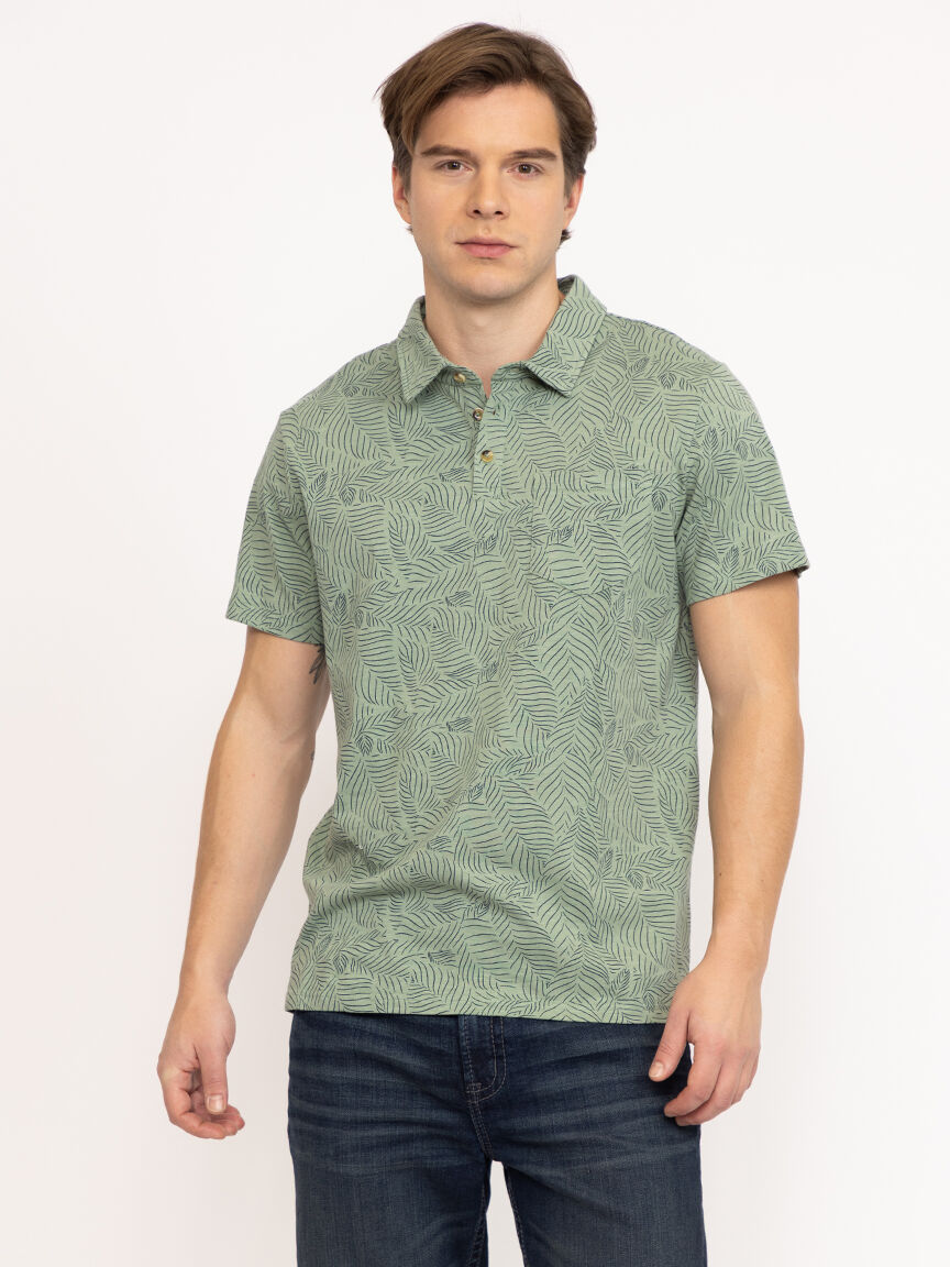 Men's Leaf Polo Shirt