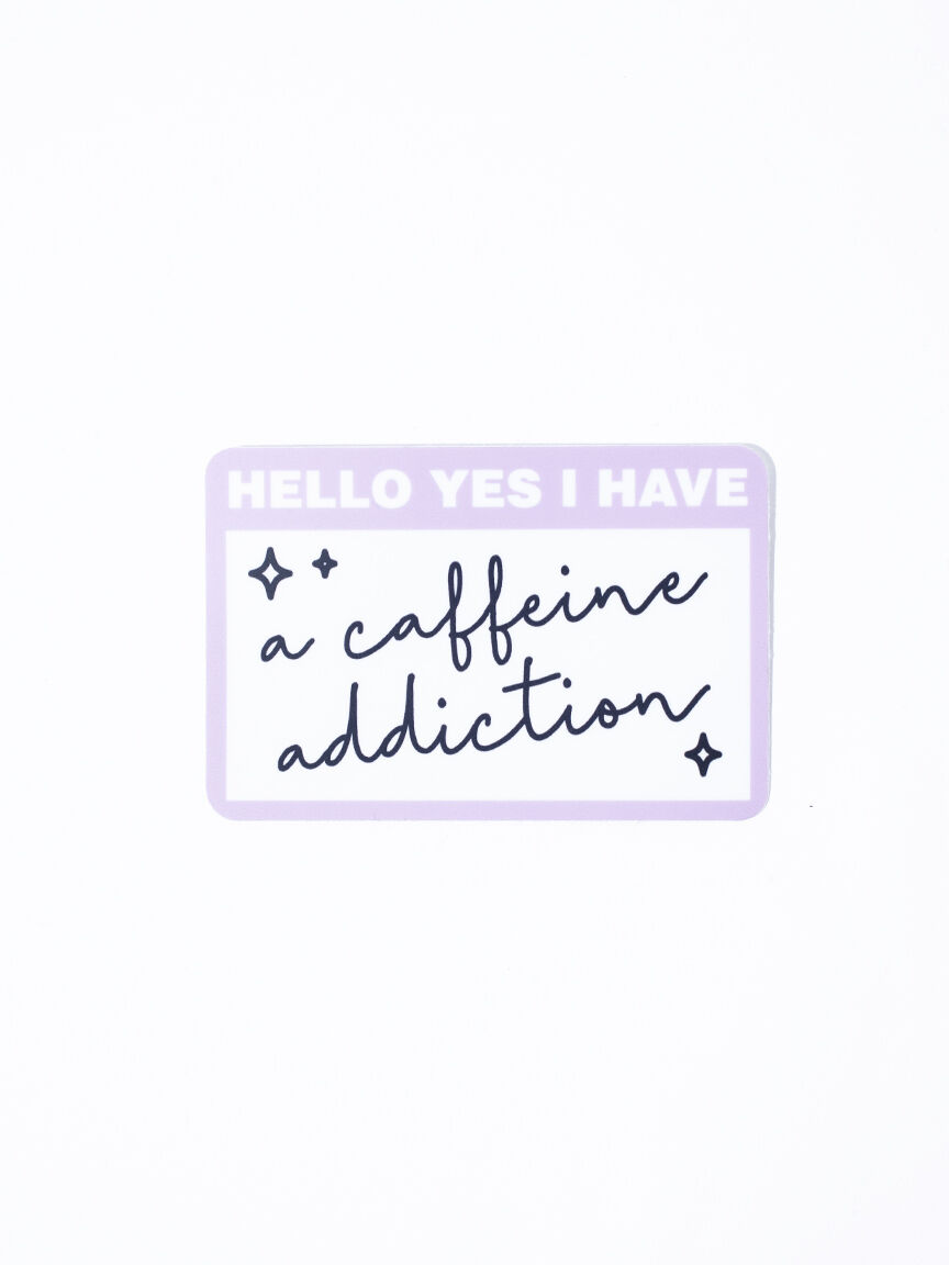 Caffeine Addiction Sticker