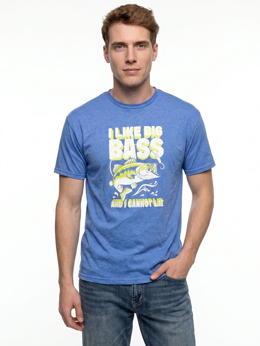 Men's I Like Big Bass Attitude Tee