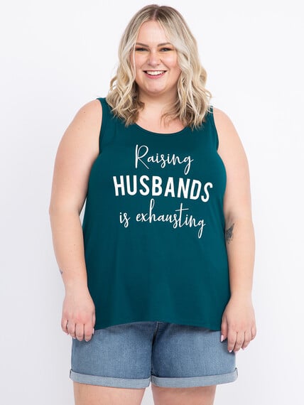 Women's Raising Husbands Racerback Tank Image 1