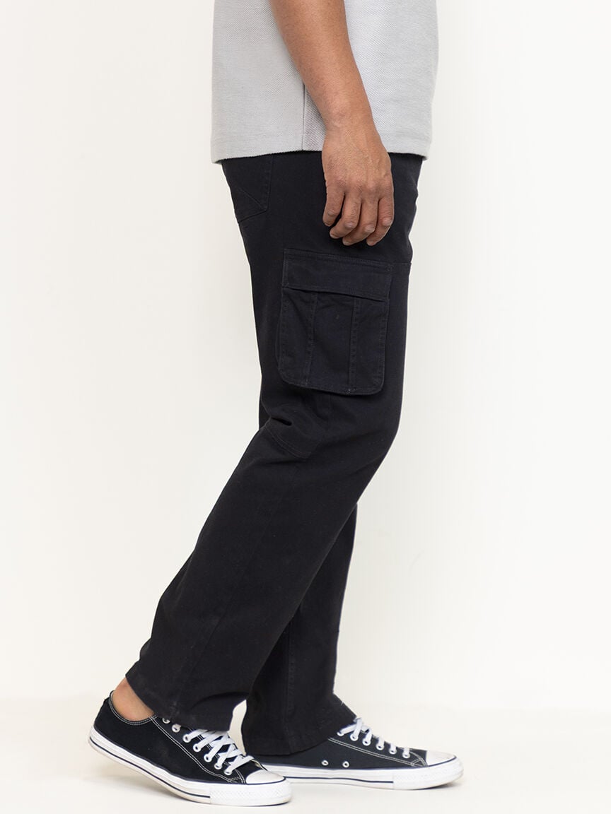 Men's Black Cargo Sneaker Pant