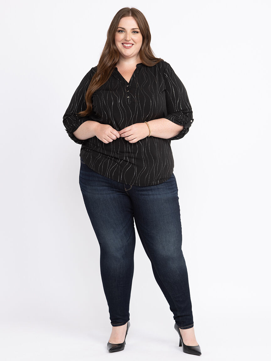 Women's Half button Blouse Warehouse One