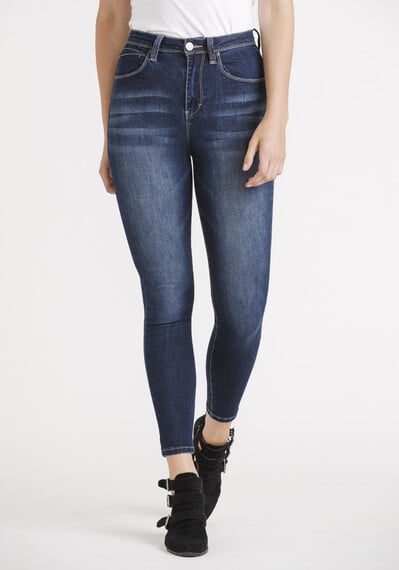 Women's High Rise Skinny Jeans Image 1
