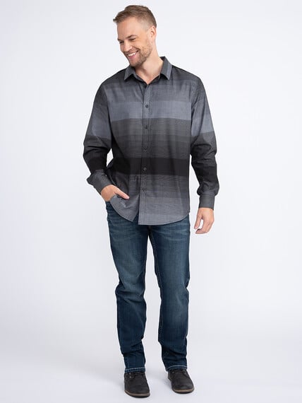 Men's Striped Ombre Shirt Image 3