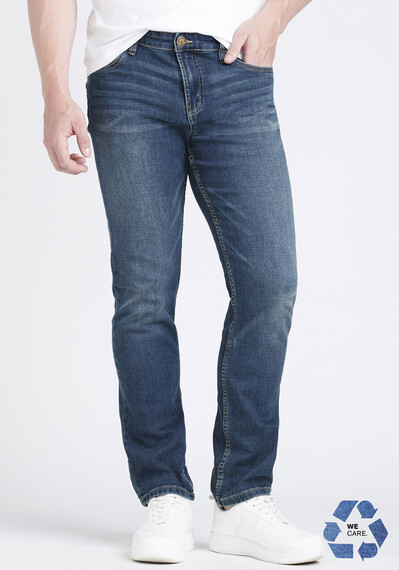 Men's Relaxed Slim Vintage Wash Jeans Image 1