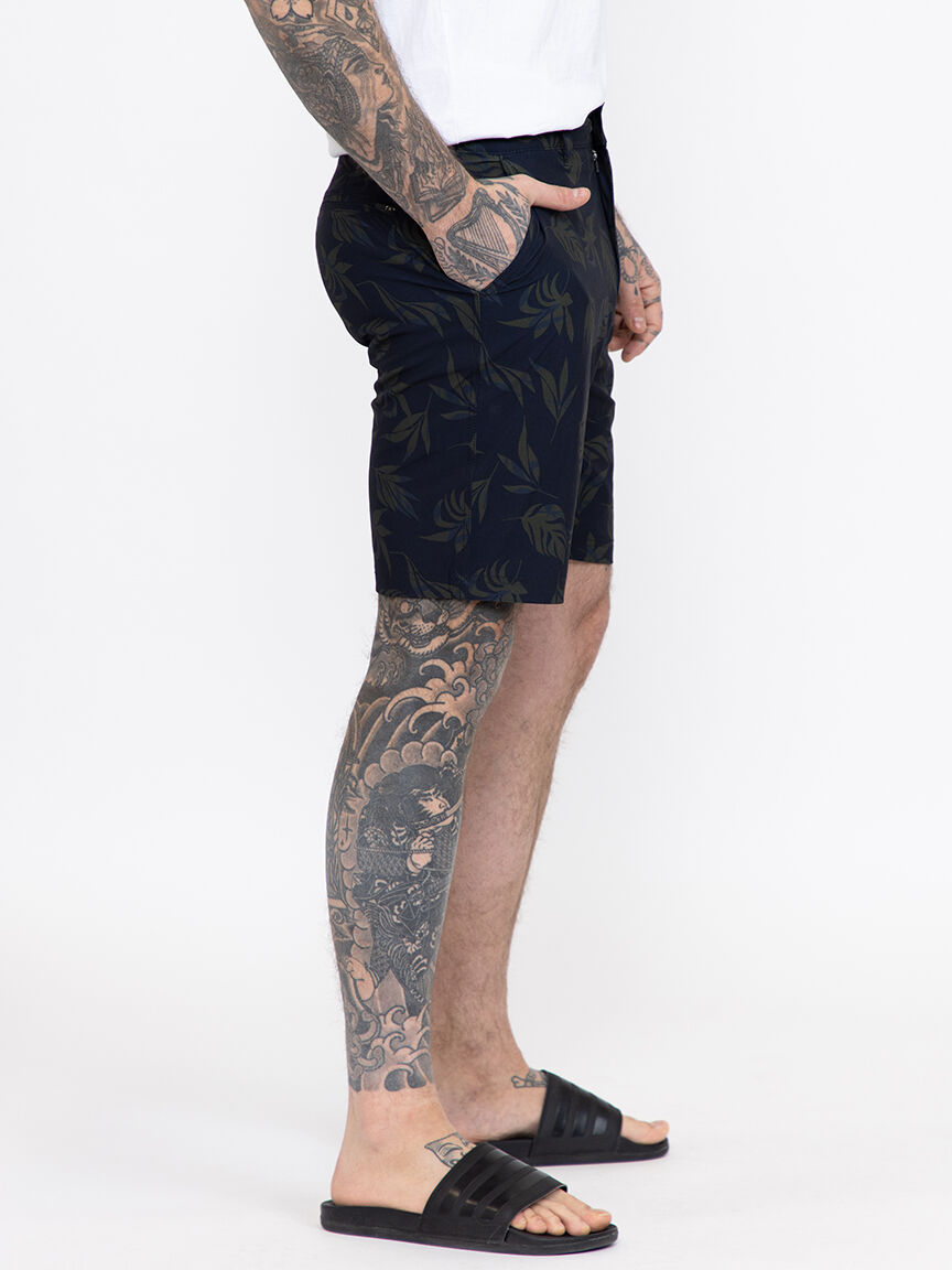 Men's Printed Palm Hybrid Shorts
