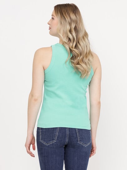 Women's Washed Rib Crew Neck Tank Women's Washed Rib Crew Neck Tank