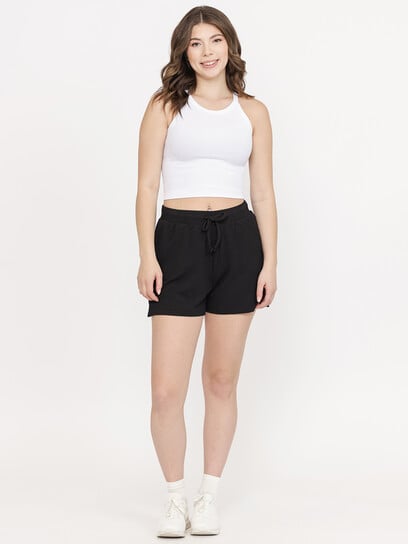 Women's Wavy Rib Pull On Short Women's Wavy Rib Pull On Short