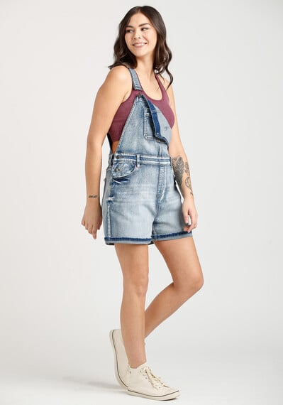 Women's Cuffed Denim Relaxed Fit Shortall Women's Cuffed Denim Relaxed Fit Shortall Image 3