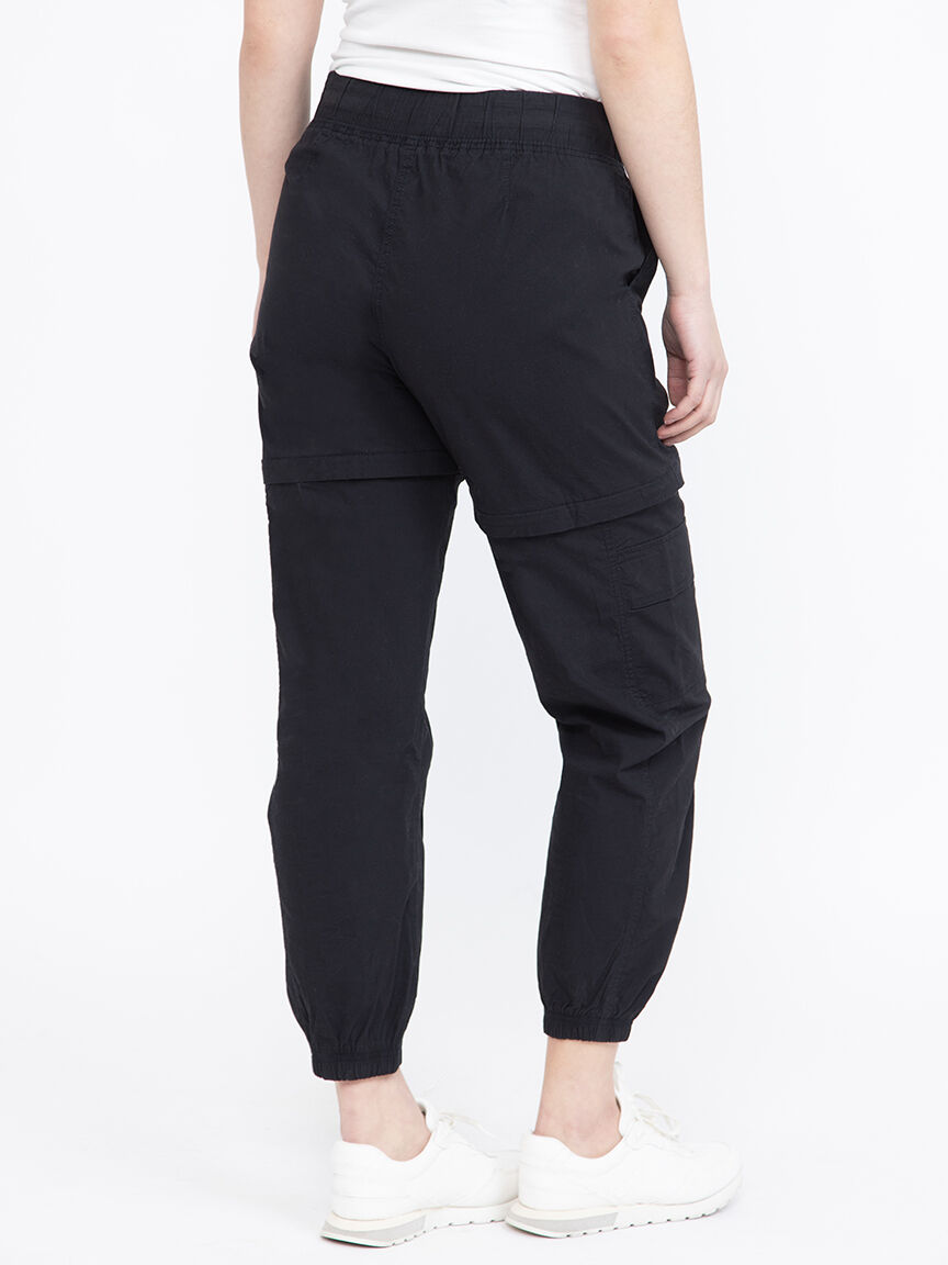 Women's Convertible Zipped Off Cargo Jogger Pant