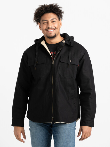 Men's Sherpa Lined Shirt Jacket Image 5