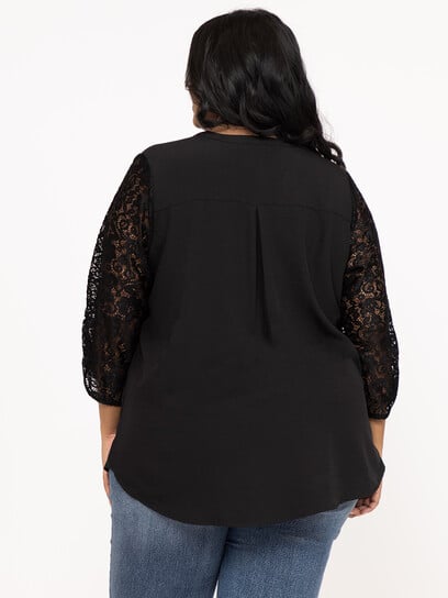 Women's Lace Sleeve Blouse Women's Lace Sleeve Blouse