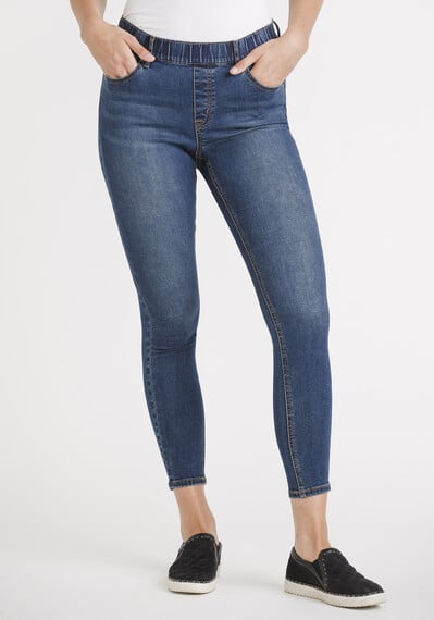 Women's Pull-on Ankle Skinny Jeans Image 1