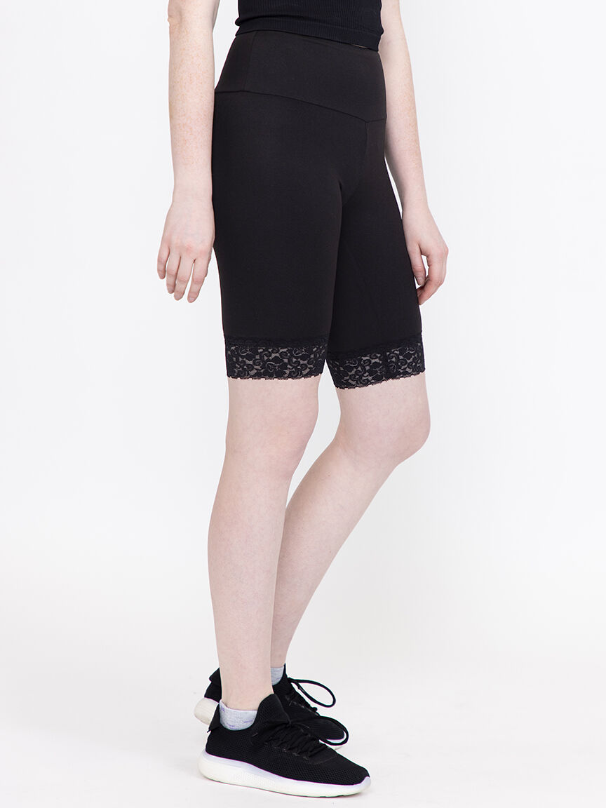 Women's Lace Trim Bike Short