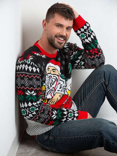Men's Santa & Beer Sweater