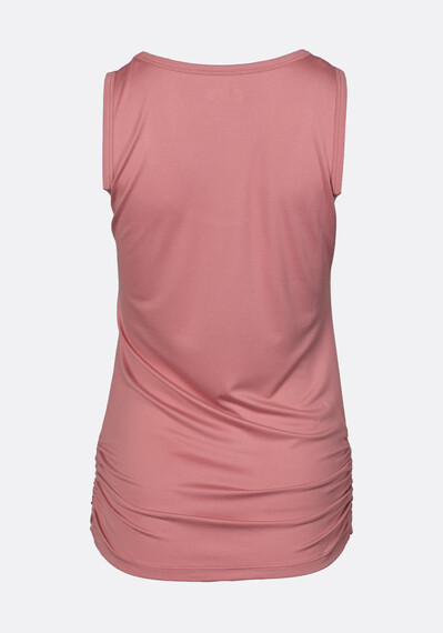 Women's Scoop Neck Side Ruched Tank Image 6