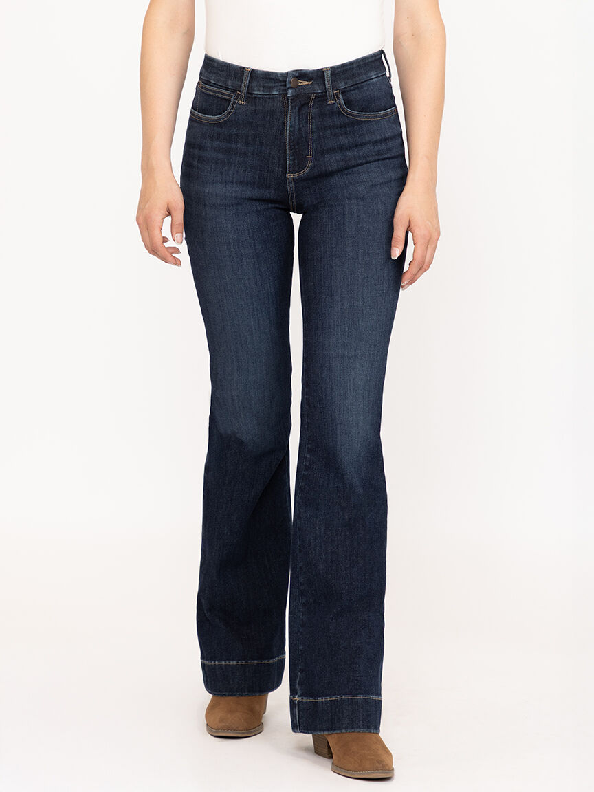 Women's Bespoke High Rise Dark Wash Trouser Jean