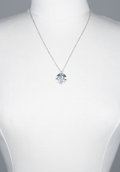 Women's Sagittarius Zodiac Silver Necklace Image 1