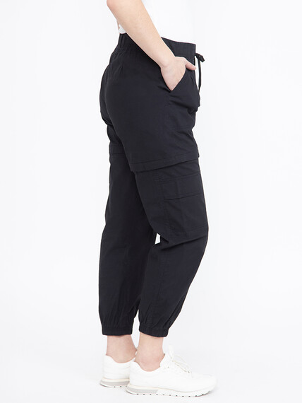 Women's Convertible Zipped Off Cargo Jogger Pant Women's Convertible Zipped Off Cargo Jogger Pant Image 3