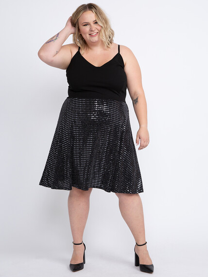 Women's shimmer Skirt Strappy Dress Image 4
