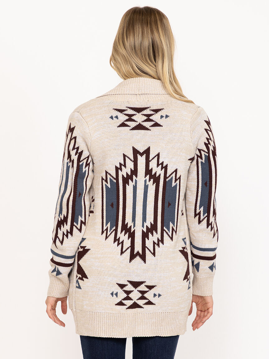 Women's Geometric Cardigan