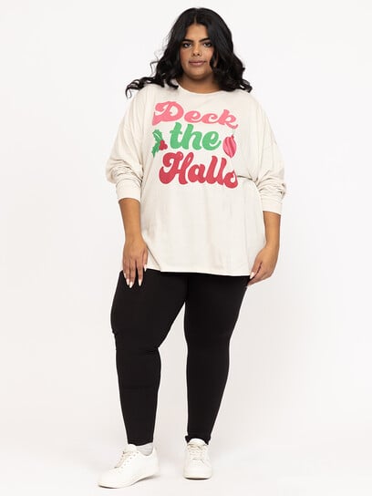 Women's Deck The Halls Long Sleeve Tee Women's Deck The Halls Long Sleeve Tee