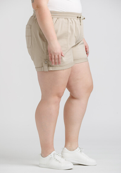 Women's Knit Waist Stretch Twill Utility Shortie Women's Knit Waist Stretch Twill Utility Shortie Image 6