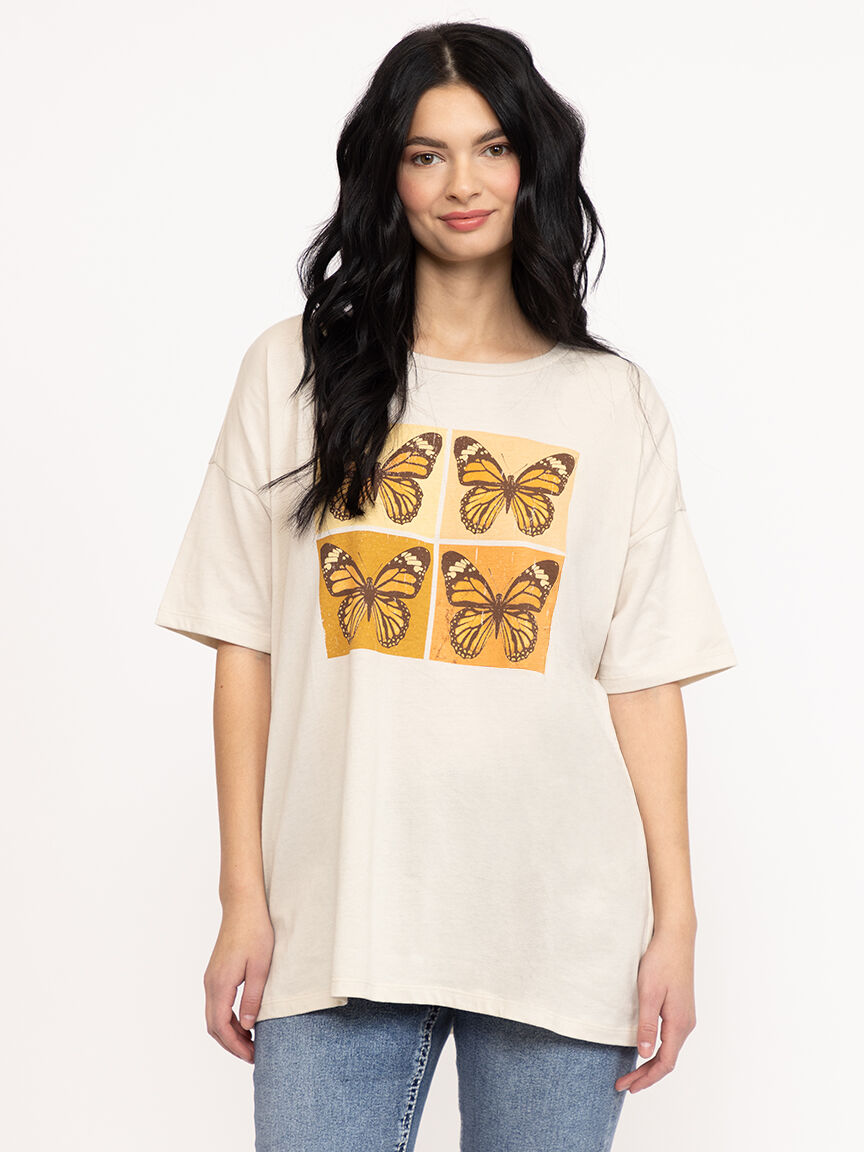Women's Butterfly Oversized Tee