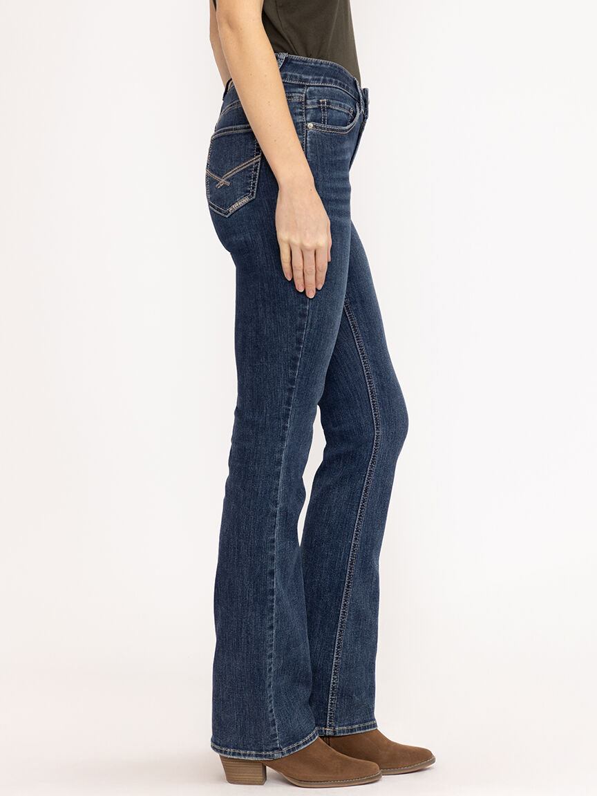 Women's Medium Dark Wash Baby Boot Jeans