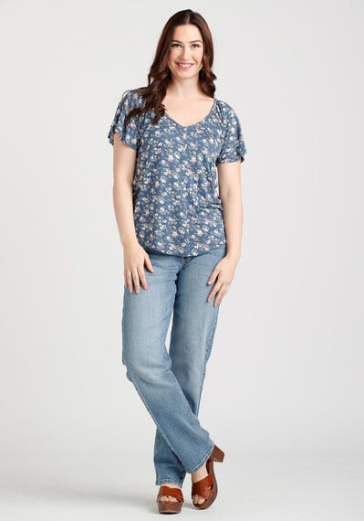 Women's Ditsy Floral Top Image 3