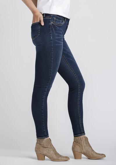 Women's Indigo Wash Skinny Jeans Image 3