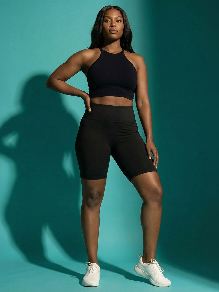 Women's Cell Phone Pocket Bike Short