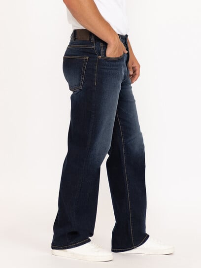 Men's Loose Medium Dark Jeans Men's Loose Medium Dark Jeans