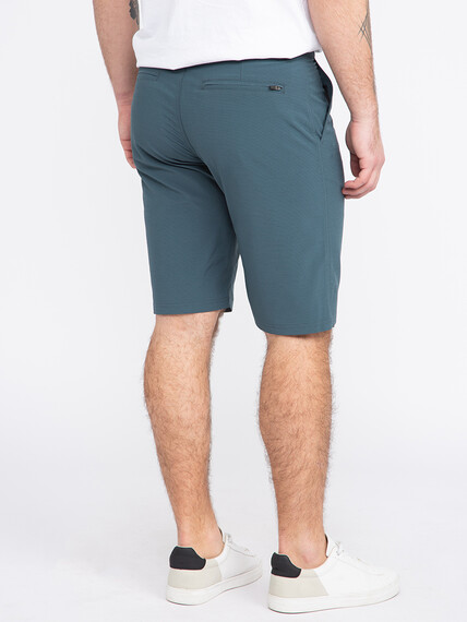 Men's Teal Textured Hybrid Shorts Image 4