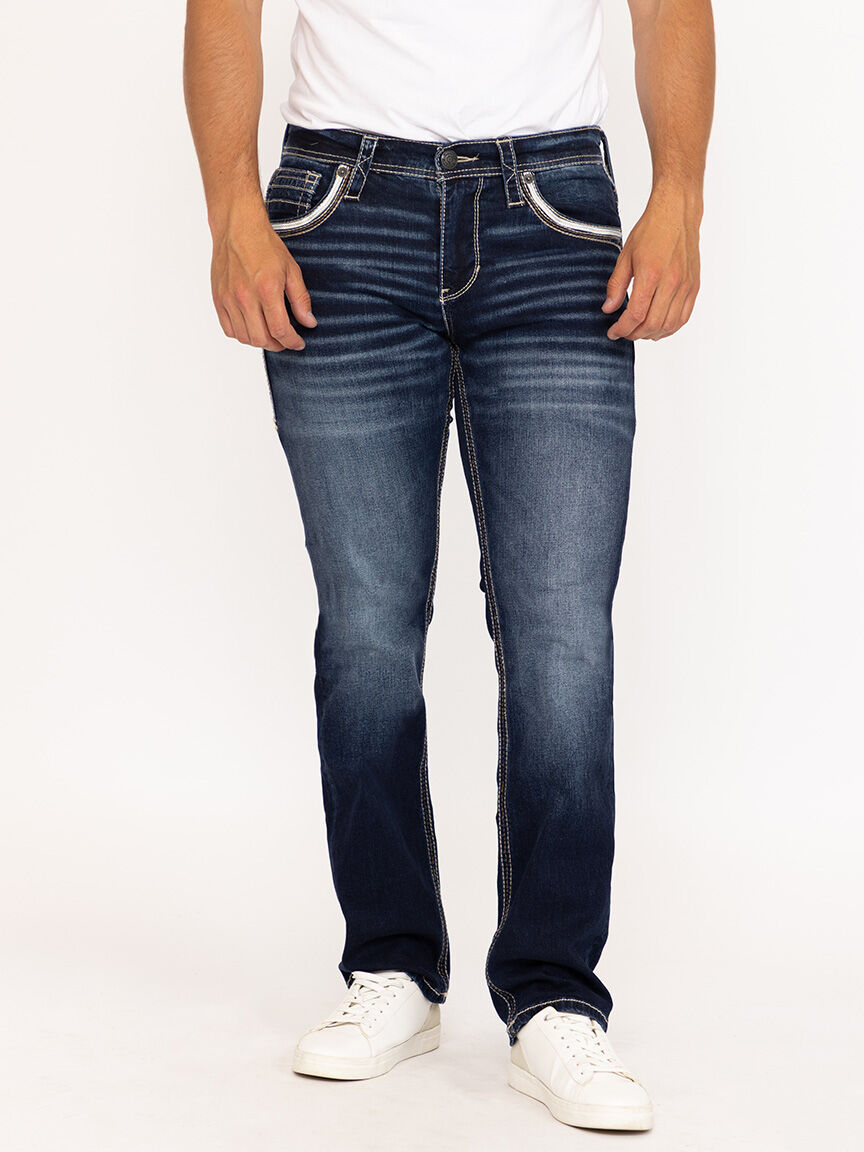 Mens Striker Evan Relaxed Straight Jean