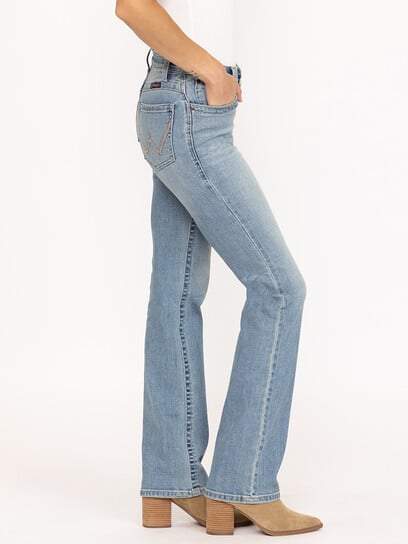 Women's Light Wash Mid Rise Willow Riding Bootcut Jeans Women's Light Wash Mid Rise Willow Riding Bootcut Jeans
