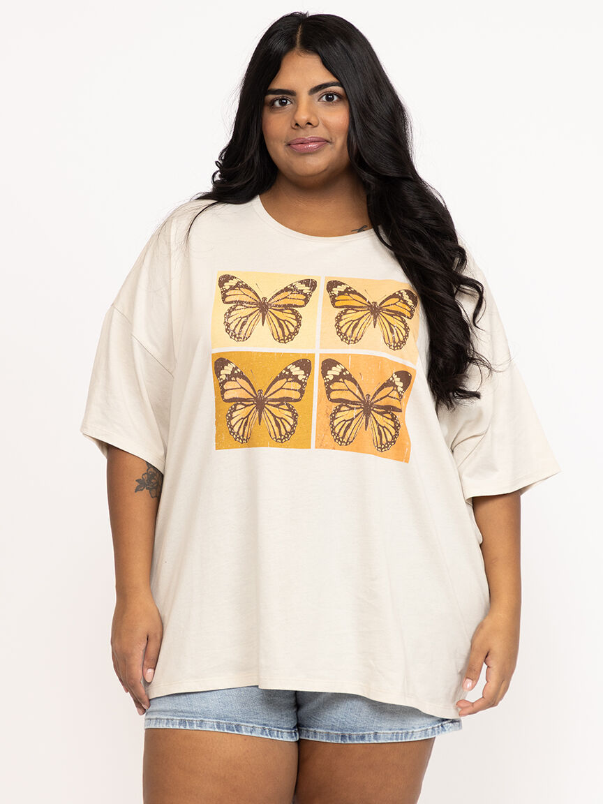 Women's Butterfly Oversized Tee