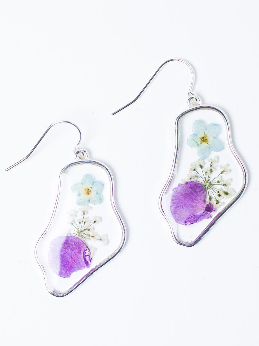 Women's Pressed Flower Earrings