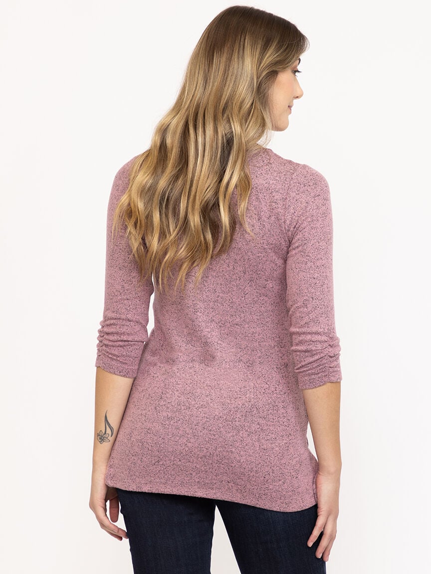 Women's Foil Feather Top