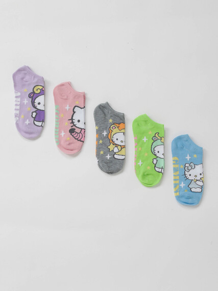Hello Kitty Zodiac No Show Socks Image 1